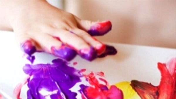 Подарок для папы – рисование пальчиковыми красками