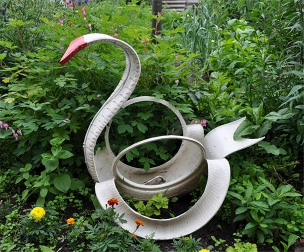 Лебеди из покрышки своими руками – удивительное украшение для сада! Подробный мастер класс: лебеди своими руками