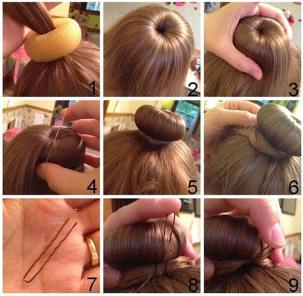 Прически с валиком для волос (фото) – «объёмные» метаморфозы. Какие варианты причёсок с валиками для волос создать самостоятельно